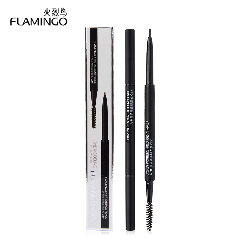 Free shipping Eyebrow Enhancers Brand Flamingo 1.5mm fine refill waterproof non blooming with brush head eyebrow pencil B1001 Free shipping Eyebrow Enhancers Brand Flamingo 1.5mm fine refill waterproof non blooming with brush head eyebrow pencil B1001
