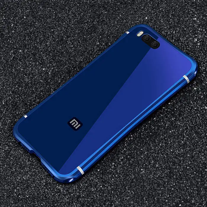 Металлический Чехол Leanonus для Xiaomi mi 6 mi 6, алюминиевая металлическая рамка+ гибридный защитный чехол из поликарбоната для Xiao mi 6, защитный чехол для телефона - Цвет: Blue