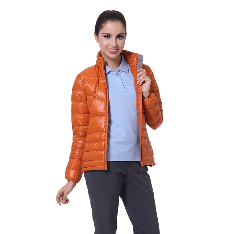 Vestes De Qualité Manteau D'hiver Doudoune Blanc Haute 90 Canard Court Chaudes Légère Femme Duvet Ultra orange Black Femmes 2018 Dames Swvaqg1g