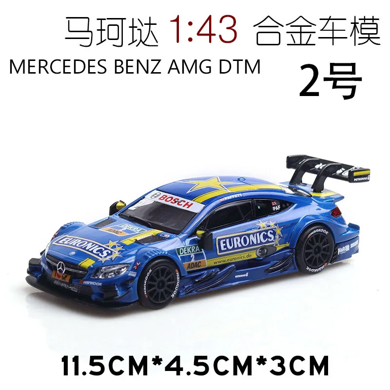 Горячая Mercedes-Benz DTM Racing Lahua модель автомобиля из сплава игрушка украшение игрушка 1:43 модель автомобиля - Цвет: 1