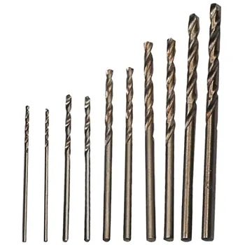 

10pcs M35 HSS Steel Straight Shank 1-3mm Twist Drill Bit For Metal Wood Working Power Tools