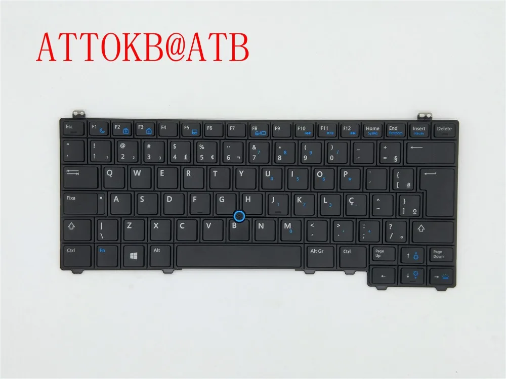 Новая клавиатура BR/UK/US для ноутбука DELL Latitude E5440 Y4H14 бразильская/английская
