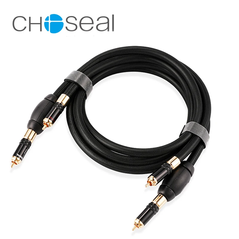 Choseal 30th юбилей QS992 Hi Fi OCC 6N один Кристалл Медь AV кабель 2RCA к аудио кабель|av cable|audio