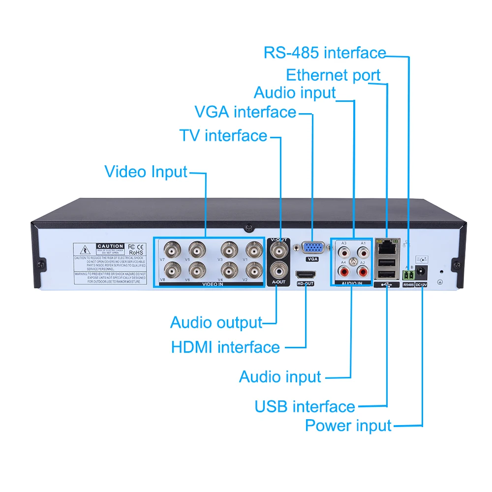  IMPORX 1080P 4CH 8CH 16CH 5 in 1DVR Video Recorder for AHD Camera Analog Camera IP Camera P2P NVR C - 32994218237