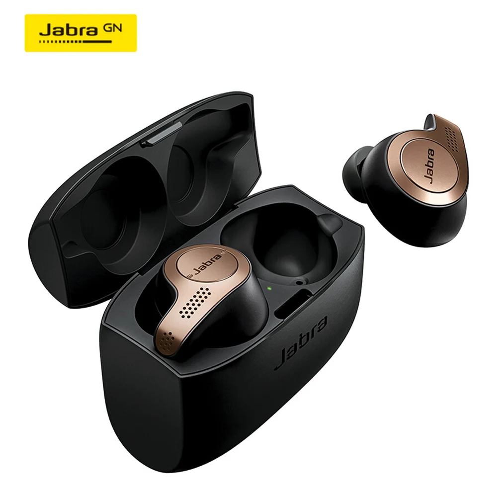 Jabra Elite 65t True Беспроводной Bluetooth наушники-вкладыши Наушники-вкладыши TWS с зарядным чехол Alexa с поддержкой Спорт бег Гарнитура