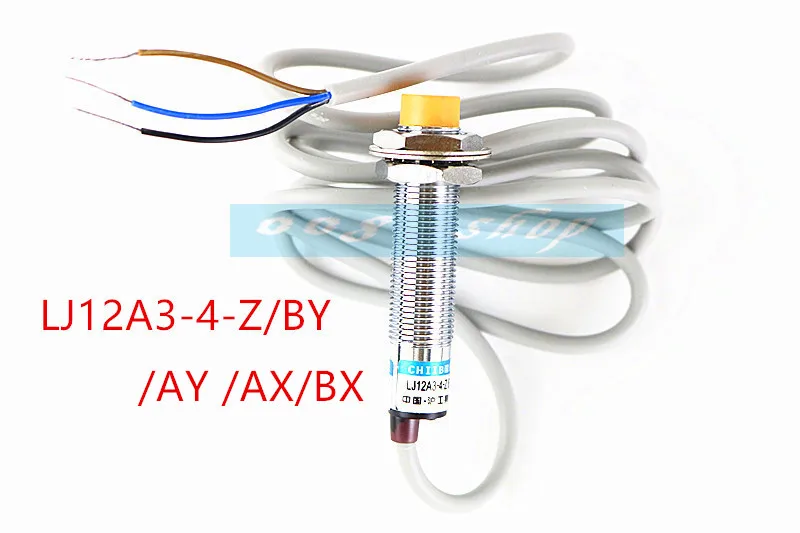 

12mm LJ12A3-4-Z AY BY AX BX inductive Proximity sensor 3-wire PNP/NPN NO NC DC6~36V 4mm detection distance sensor switch