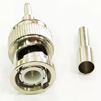 

20pcs BNC Male Plug Windows Crimp for RG174 RG316 LMR100 Pigtail Coaxial Cable Adapter Connector