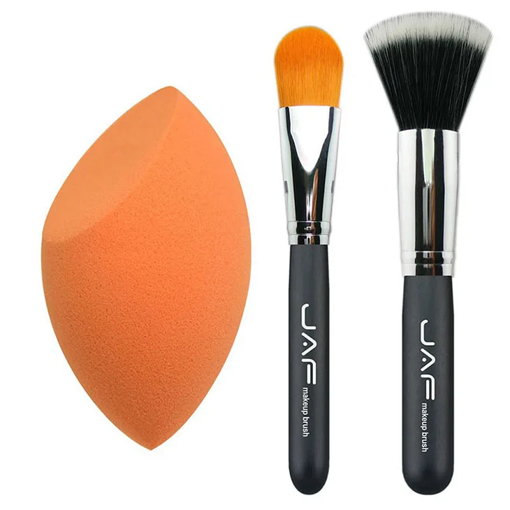 JAF 3 pcs Kit of Makeup Foundation Brush Set Stippling Brush Base Make