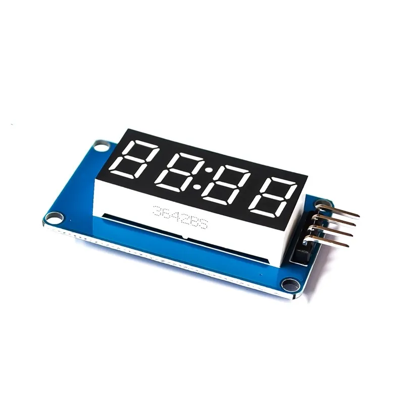 

1pcs TM1637 4 Bits Digital LED Display Module For arduino 7 Segment 0.36Inch Clock RED Anode Tube Four Serial Driver Board Pack