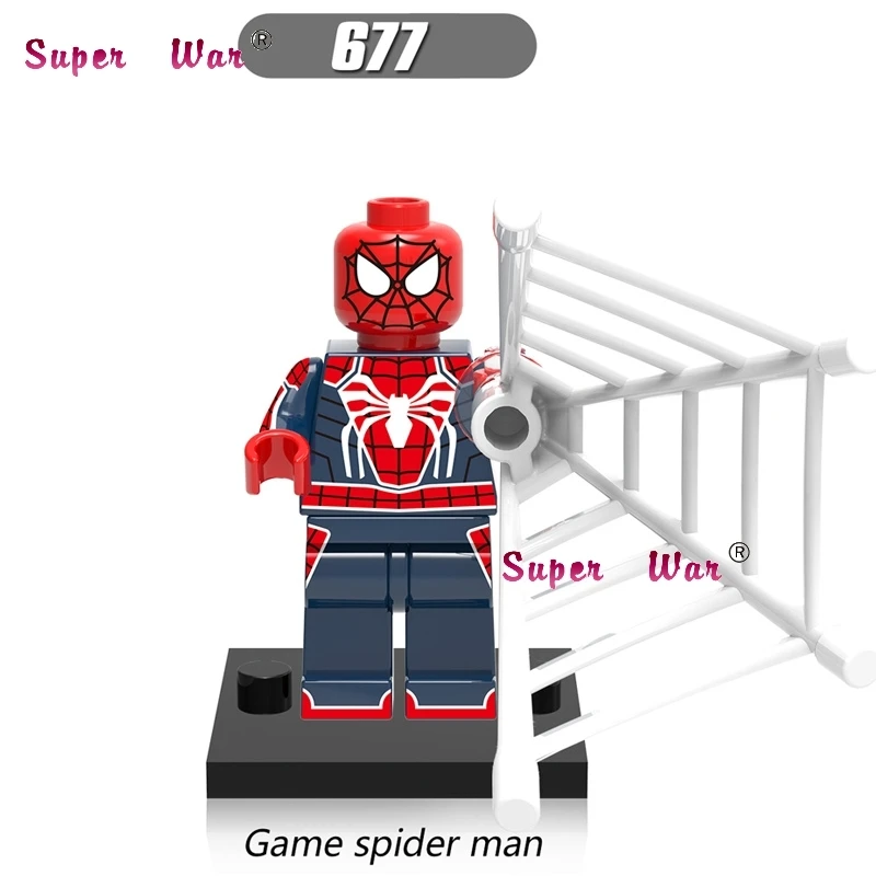 

Single super heroes Marvel Spider-Man Homecoming SpiderMan building blocks models bricks hobby toys for children kits