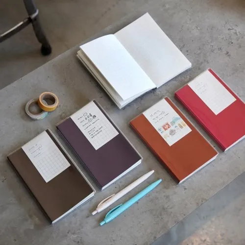 

Free Note Handy Book 9*15.2cm Gird+Lined Paper Creative Portable Journal 208P Pocket Diary Gift