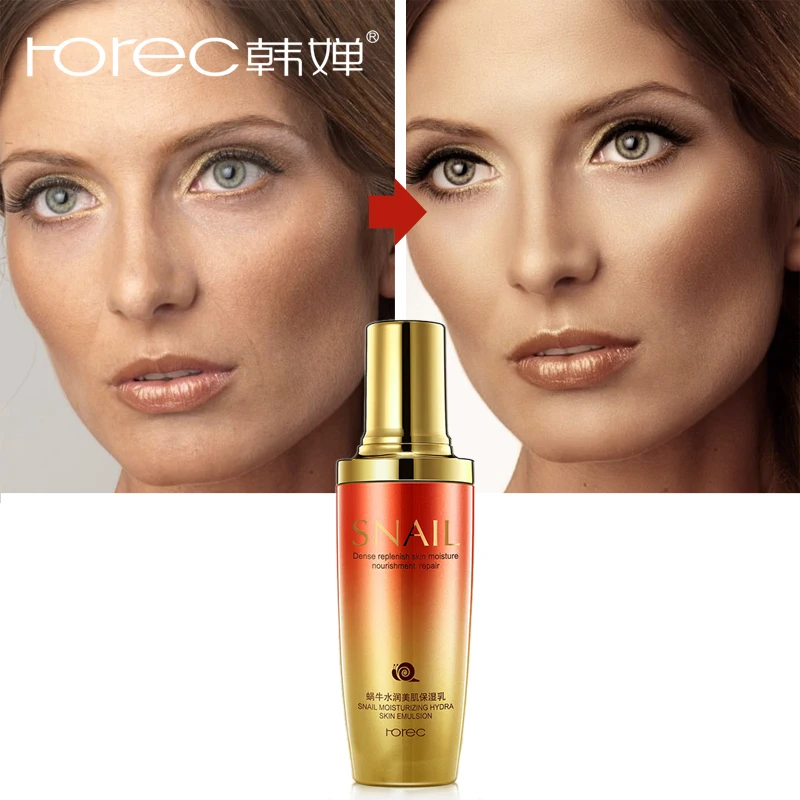 

ROREC Snail Solution Emulsion Face Lotion Moisturizing Face Cream Anti-Aging anti-wrinkle Whitening Beauty Serum Night Cream