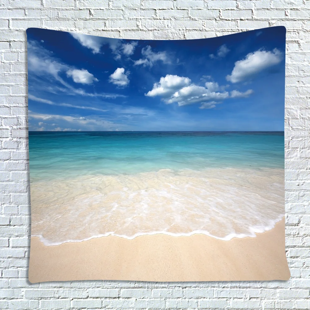 wholesale tapestry Clear waters, beaches, sunrise Wall hanging Mural