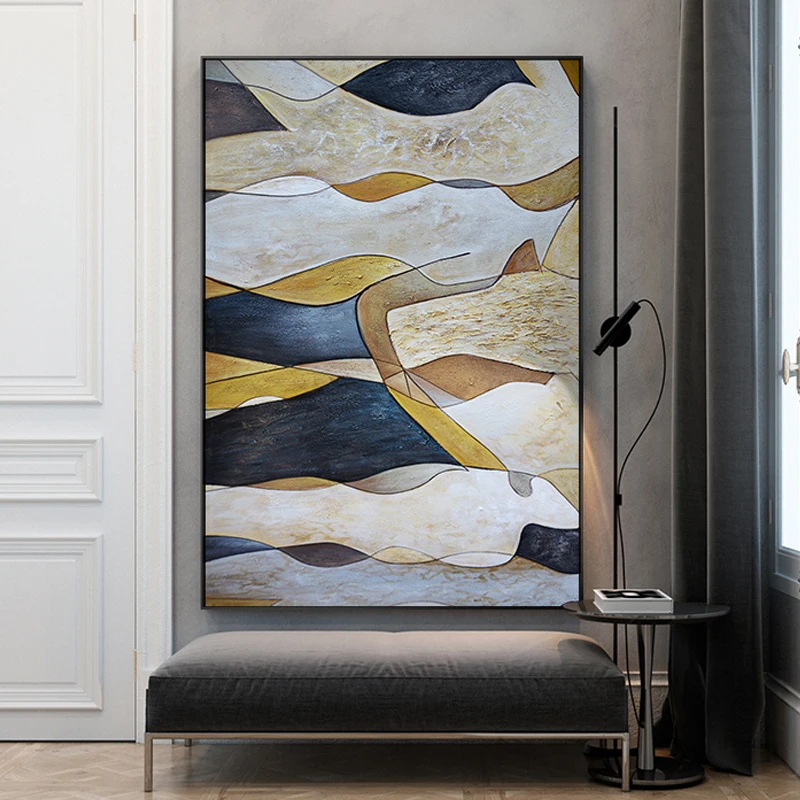 

Abstract Modern Beautiful Canvas Painting Bright Fashion Wall Art For Living Room Background Wall Home Decor HD Poster And Print