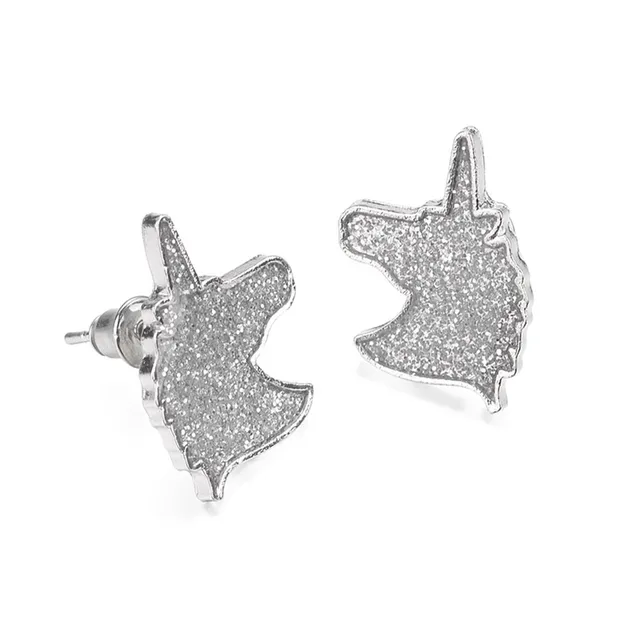 Colorful Glitter Enamel Earrings Stud Jewelry Crystal Cute Animal Small Earrings Women Wedding Gift Jewelry 