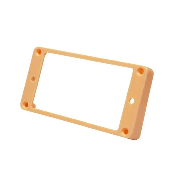 

FLEOR 10Pcs Cream Plastic Humbucker Mounting Ring Bridge Pickup Frame Curved for LP Style Electric Guitar
