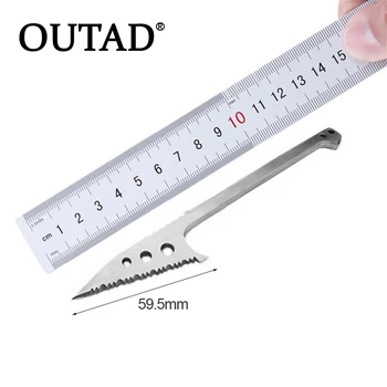 

OUTAD Outdoor Stainless Steel Fishing Harpoon Fish Scale Blade Knife with Sheath Outdoor Hiking Camping Survival Tool drop ship