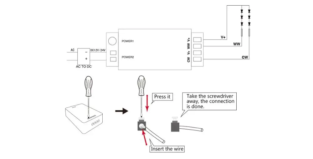 Г 2,4 г WWCW контроллер, DC12V/DC24V, CCT и яркость регулируемые светодио дный для CCT полосы, прожекторы, жесткий бар свет, линейные огни, панель