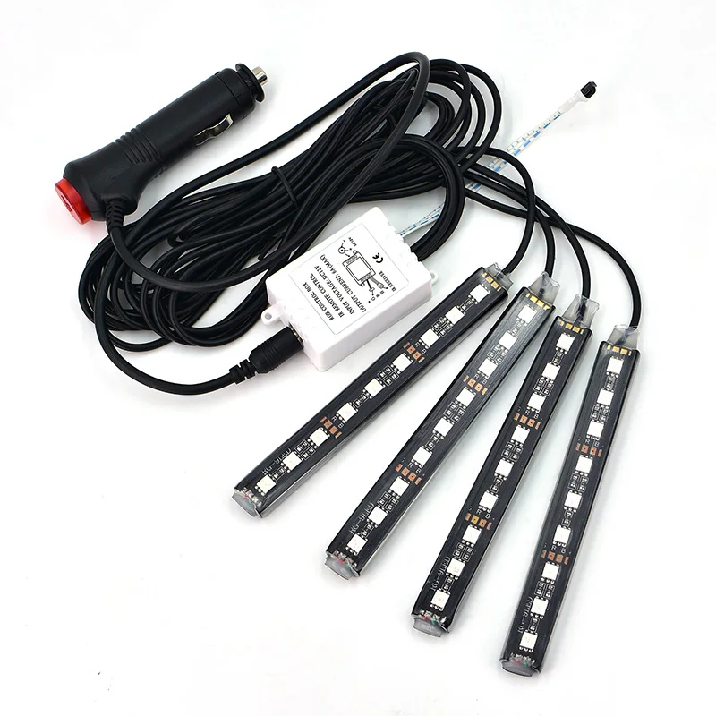 Светодиодная лента RGB SMD 5050 для автомобиля 4 шт./компл. 10 Вт декоративная