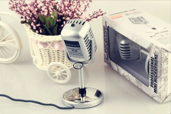 

Wired condenser microphone retro microphone computer K Karaoke microphone