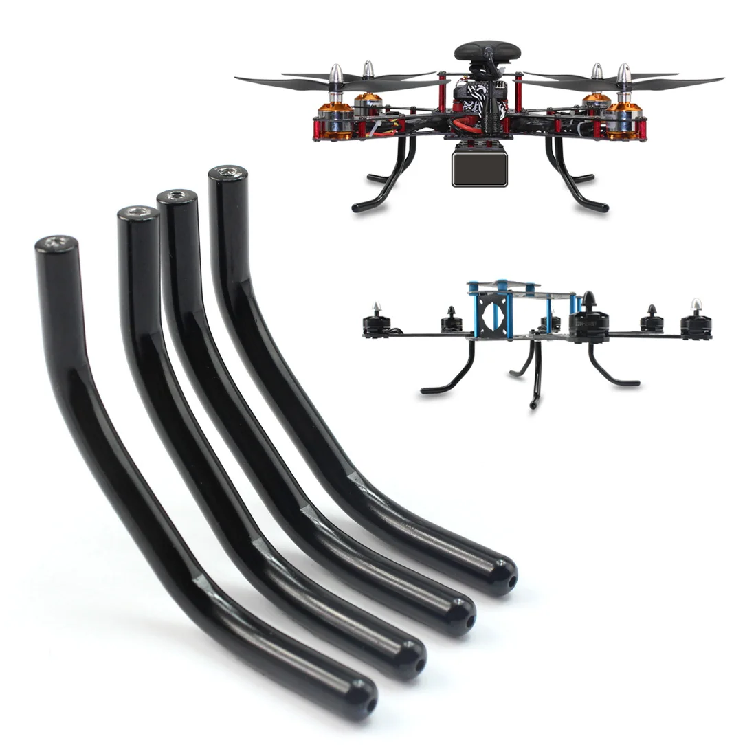 JMT 4PCS 4 Axle 6Axle 200 350 Across Machine Mini Racing Drone DIY Metal Landing Gear
