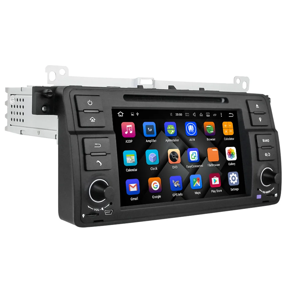 Clearance Eunavi 1 Din Android 9 Car Multimedia For BMW E46 M3 318/320/325/330/335 Rover 75 1998-2006 DVD Radio GPS Navigation DSP WIFI 3