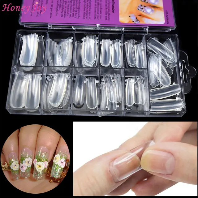 Pro 100pcs/set 0 9 Size Reusable Acrylic Nails Mold Molding False