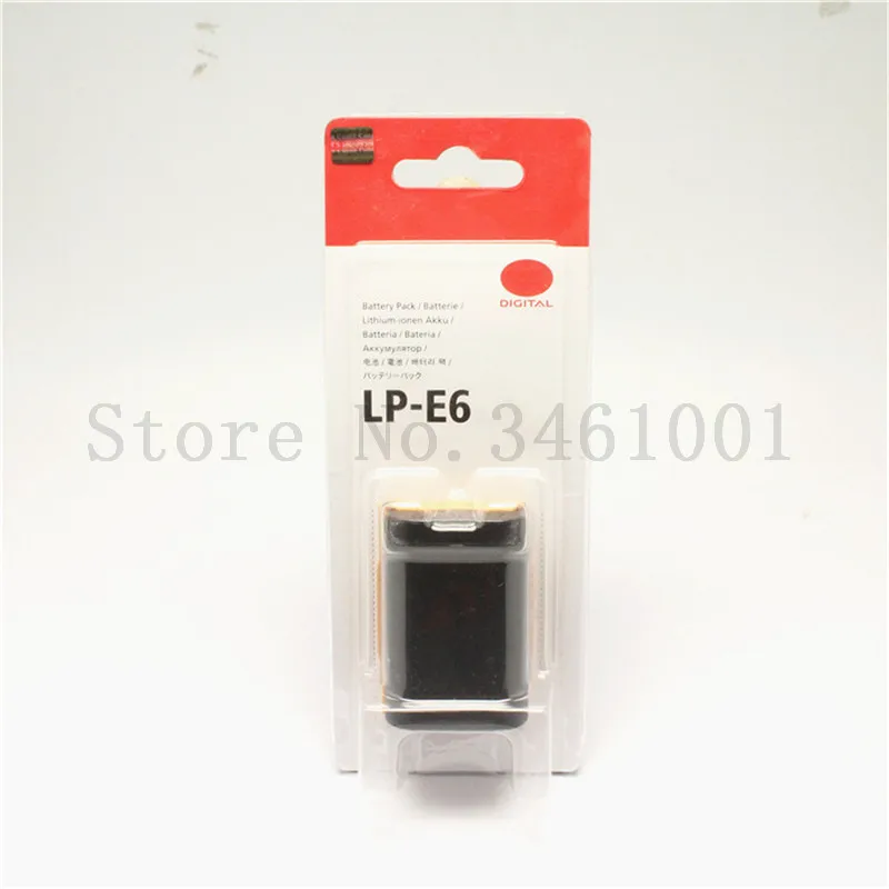 

LP-E6 Battery E6 LP E6 LPE6 Batteries For Original Canon EOS 5D Mark II III Mark2 mark3 5D2 5D3 6D 60D 60Da 7D 70D