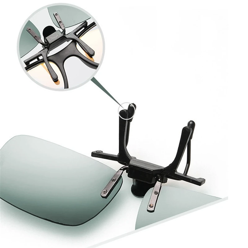 1Pcs Clip On Sunglasses Driving Night Vision Lens Sun Glasses Male Anti-UVA For Men Women With Case & Glasses Cloth 1Pcs Clip On Sunglasses Driving Night Vision Lens Sun Glasses Male Anti-UVA For Men Women With Case & Glasses Cloth