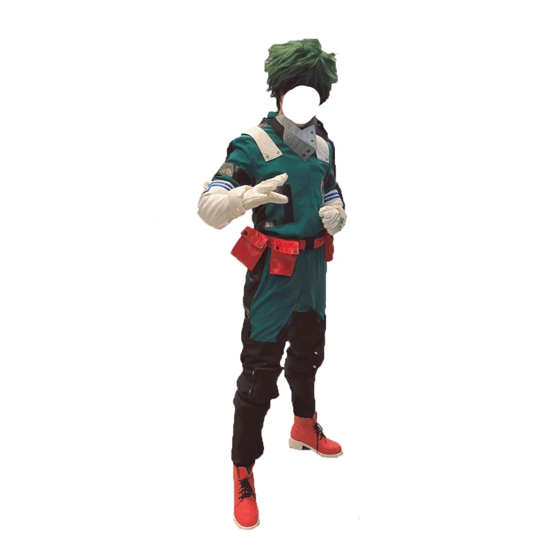 

Anime My Hero Academia Cosplay Costume Izuku Midoriya Cosplay Costumes Battle Costumes short gloves and long gloves can choose