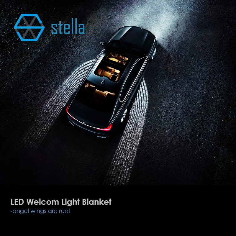 

Automobiles LED laser welcome lamp light blanket fits all cars auto LED door light projector shadow underbody 1 year warranty
