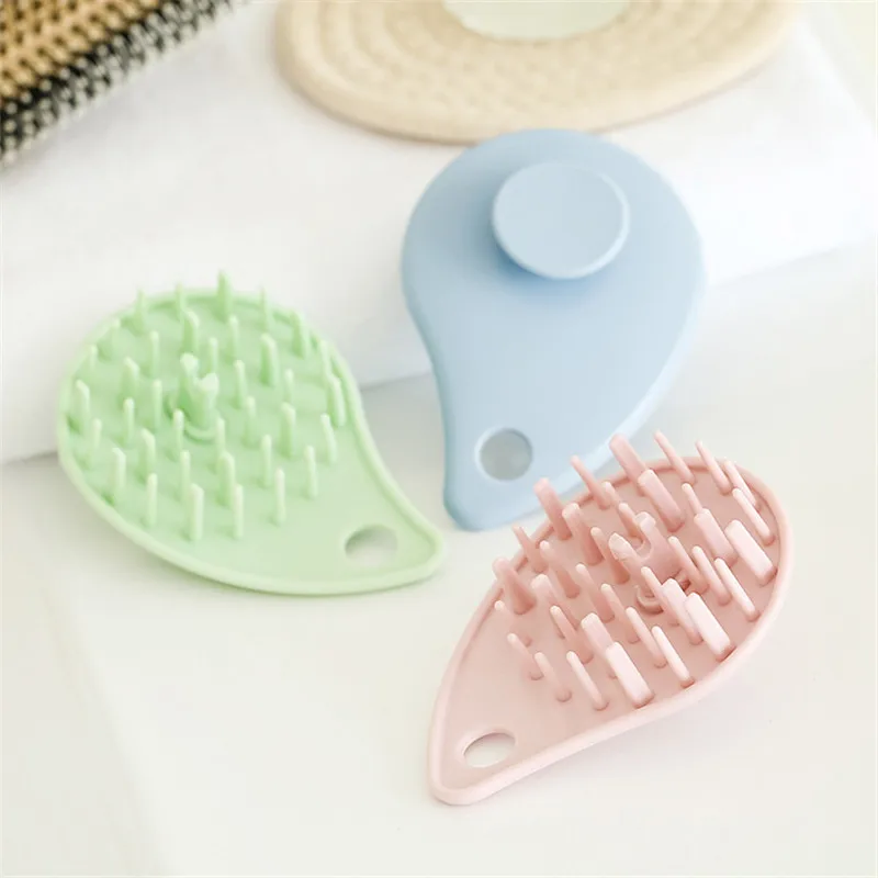 2018 New PE handheld hair bath clean cleaning massage wash brush comb