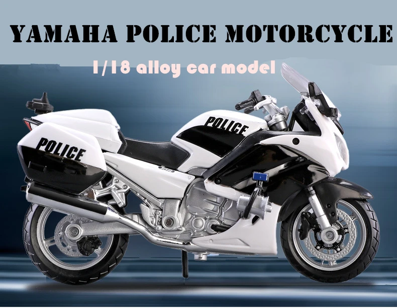 Maisto 1:18 BMW Yamaha полицейский Мотоцикл серия Silvardo авторизованный имитационный сплав модель мотоцикла игрушечный автомобиль