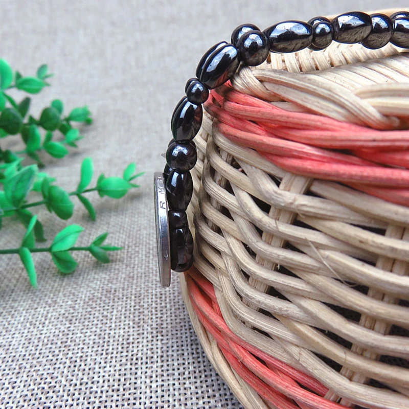 

Black Stone Anklet Biology Weight Loss Fashion Reduce Weight Magnetic Slimming Healthy Anklet Round Magnetic Material