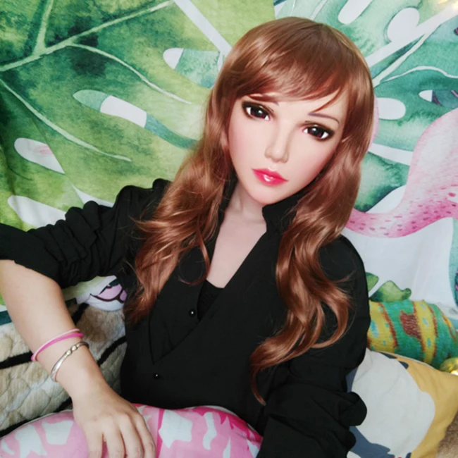 (Sha 03) Женская милая девочка каучуковые полуголовы Kigurumi BJD Eyes Crossdress Косплей