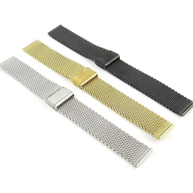 

*18-24mm Replacement Band Strap Stainless Steel Watch Mesh Bracelet Strap