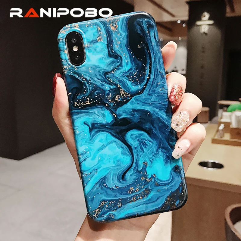 

Retro Gold Foil Marble Art Phone Case For iphone XS Max XR 8 7 6 6s Plus Back Cover Fashion Abstract Luxury Cases Coque Gift