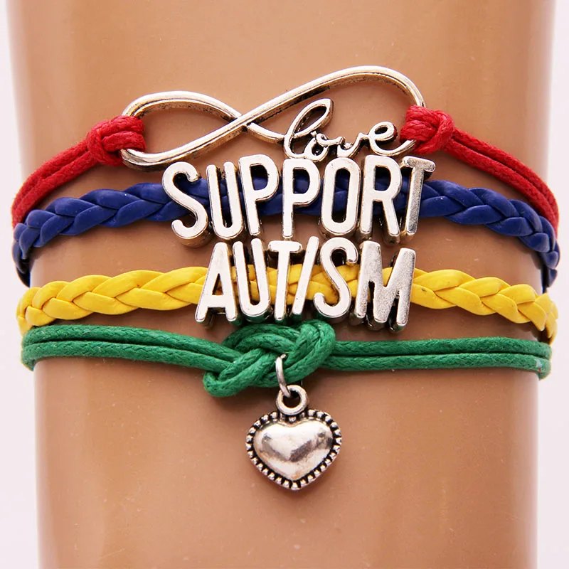 1 L/'Autisme Sensibilisation et Soutien Bracelet-Puzzle Piece Sensibilisation Bracelet