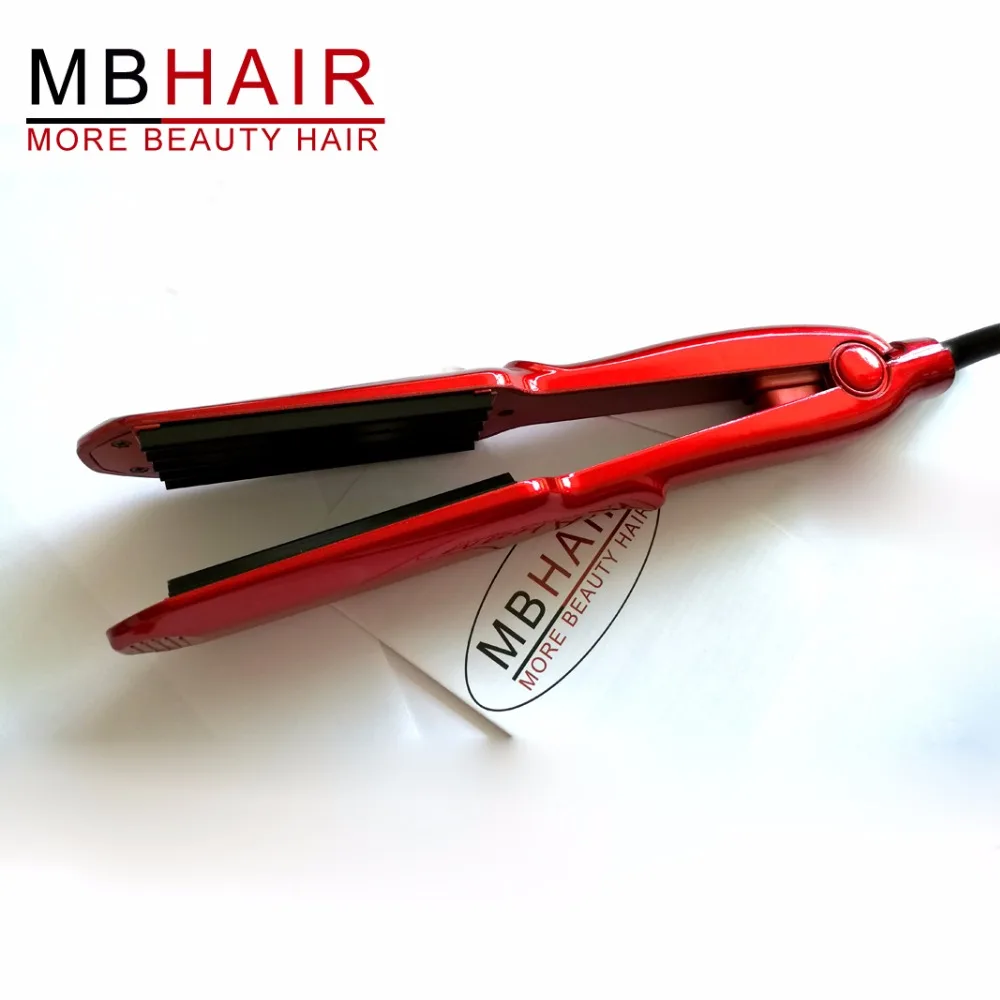 MBHAIR Professional 110-240V Керамический гофрированный утюжок для волос, волнистые гофрированные утюги, электрические щипцы для завивки, гофрированные широкие пластины