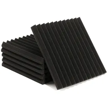 

THGS Wedge Acoustic Foam With Adhesive Tape 8 Pcs Soundproof Panels,Silencing Sponge