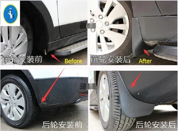 

Yimaautotrims Plastic Front & Rear Mud Guard Mudguards Splash Flaps Protect Cover Kit Fit For Suzuki SX4 s-cross 2014 - 2020