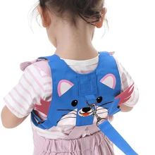 Детские ходунки автожилет безопасности упряжь анти-потерянный Walk пояс поводок для детей малышей рюкзак поводки мультфильм ходунки помощник