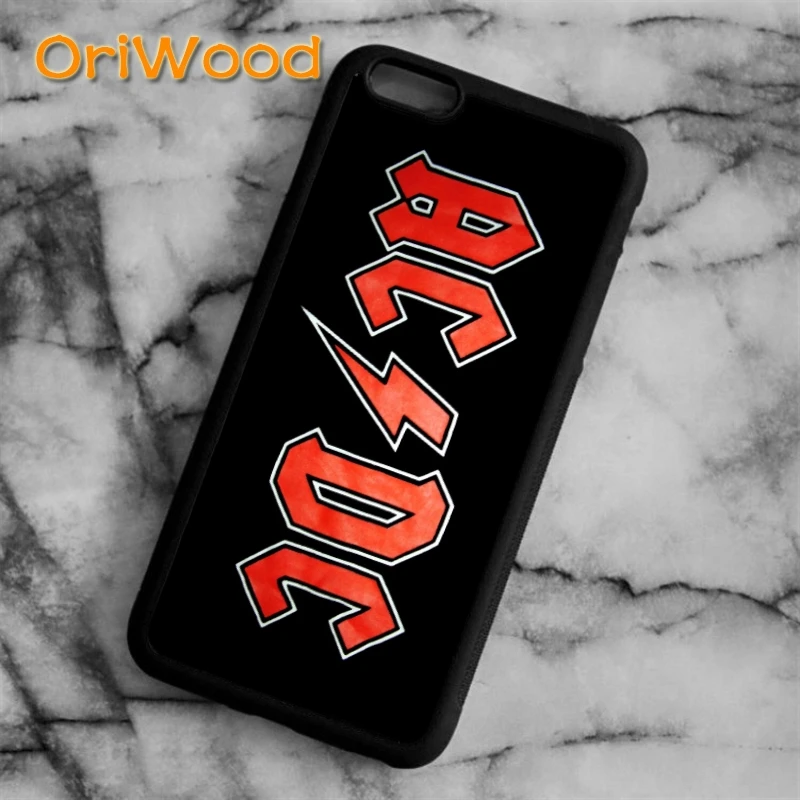 

OriWood Hot sale AC DC Back in Black Case cover for iPhone 6s 7 8 plus X XR XS 11 pro max Samsung Galaxy S6 S7 S8 S9 S10 plus