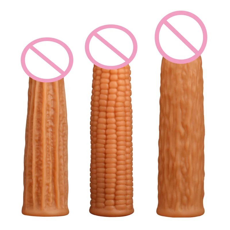 Кукурузный огурец Loofah увеличенные Мужские t презервативы для мужчин