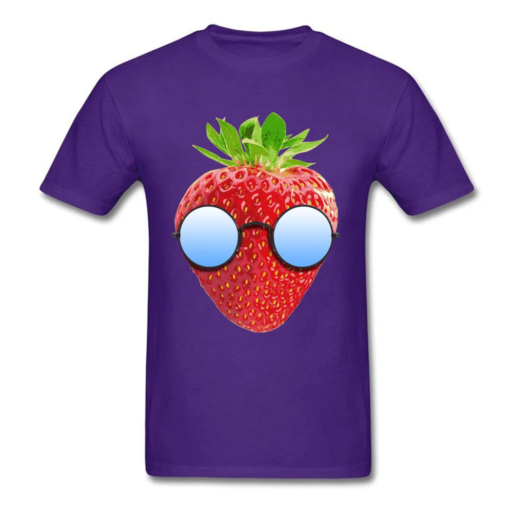 Tops & Tees Cool Strawberry Autumn Rife Cool Short Sleeve 100% Cotton Round Neck Mens T-Shirt Cool Sweatshirts Cool Strawberry purple