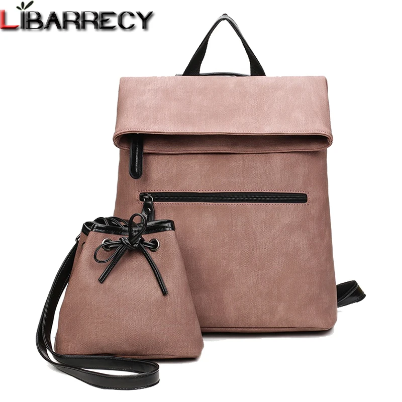 

Brand Leather Women Backpack Large Capacity Travel Backpacks Simple Shoulder Bags for Girls Fashion Fanny Pack Mochilas Mujer