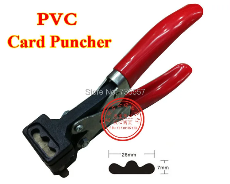 dish shipped hole pvc card slot puncher 26x7mm Free Shipping