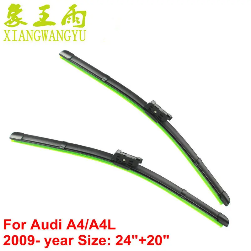 Car wiper blade for Audi A4/A4L (2009 ),24"+20" 2pcs Soft Rubber