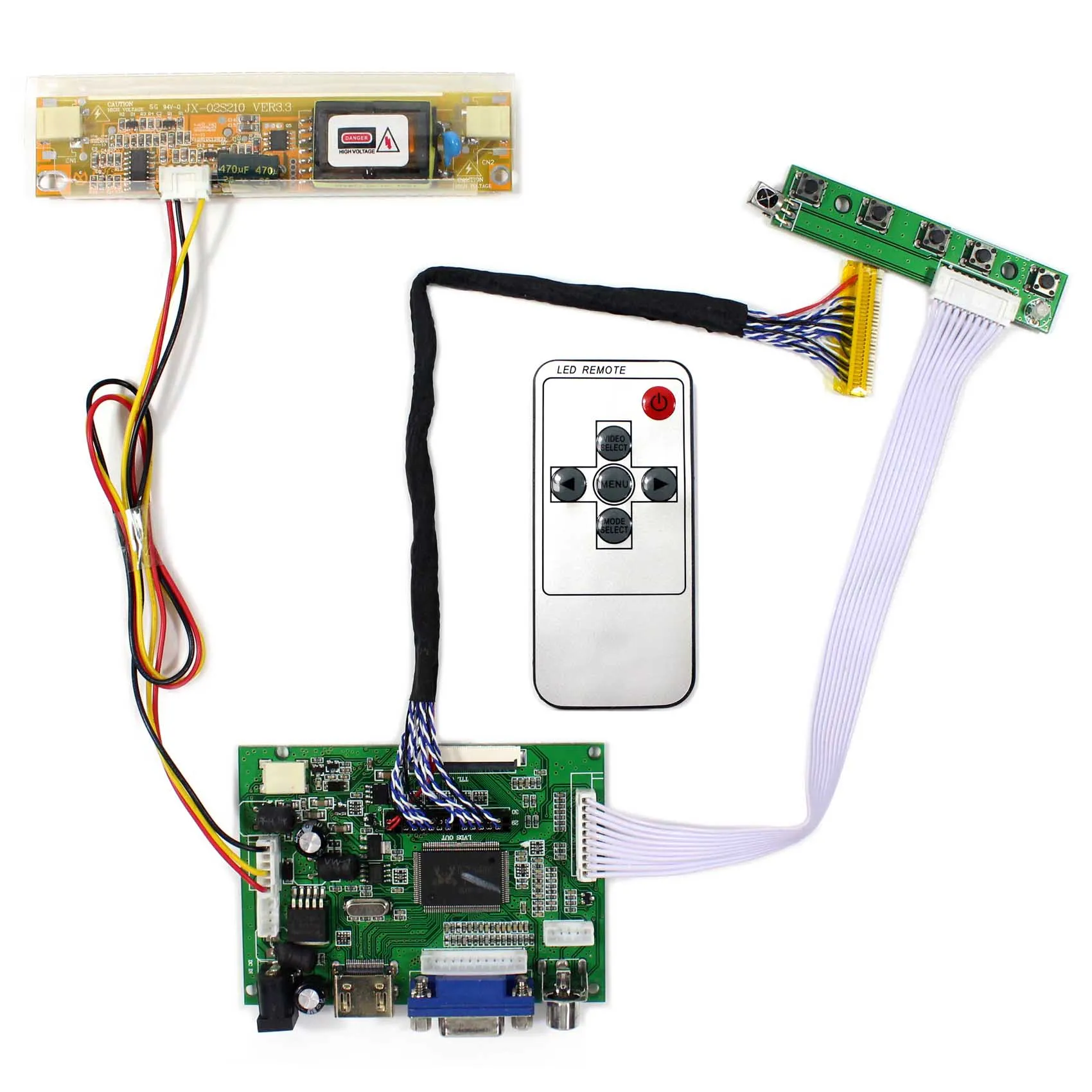 For 15.4&quot 17&quot 1440x900 LCD Screen LP171WP5 5N154C3 N170C3-L01 LTN154BT05 B170PW02 CLAA154WP05 HD MI VGA 2AV Controller Board |