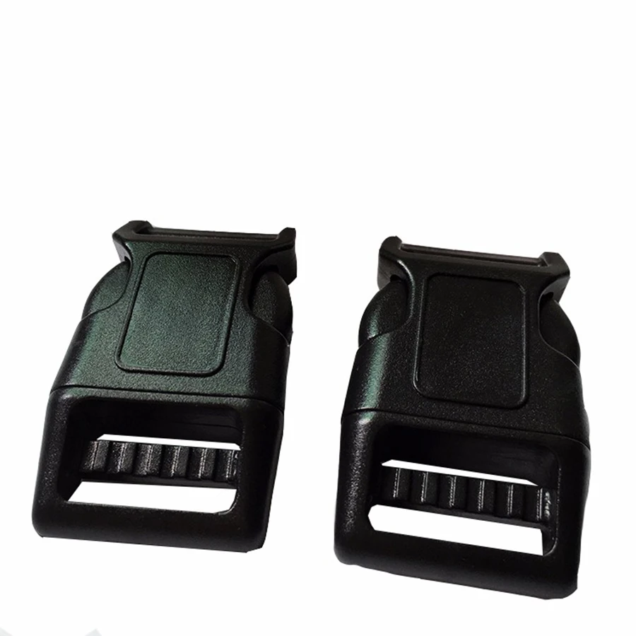 10pcs pet lot 25mm PP curved plastic side release buckles for dog